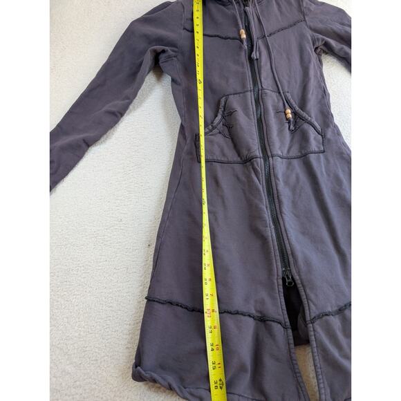 Prairie Underground Cloak Hoodie Womens Medium Long Black Full Zip Pockets - Picture 5 of 16